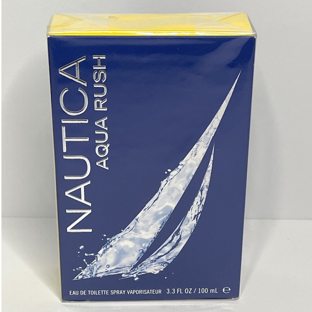 Nautica Aqua Rush Eau de Toilette Spray for Men 3.4 fl oz 100 ml New Sealed